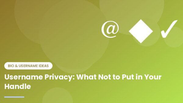 Username Privacy: What Not to Put in Your Handle - illustration